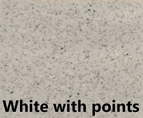 White with points